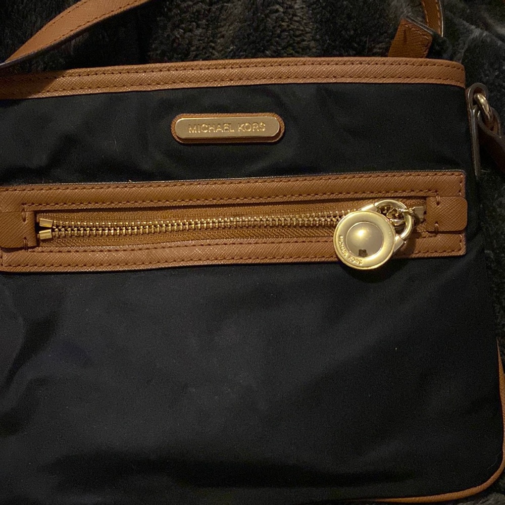 Michael Kors nylon and leather crossbody -like new!